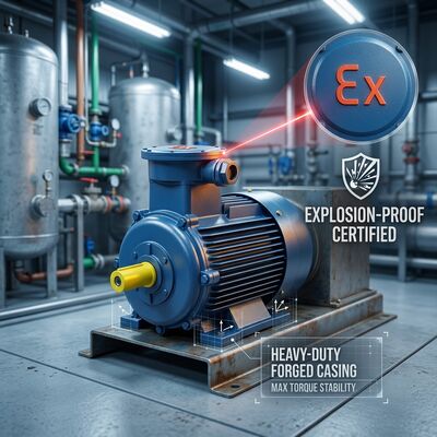 YB3-315M-2 132kW 2 Pole Explosion Proof Motor 2980rpm IE3 380V 660V Ex d IIC T4 IP55 Frame 315M